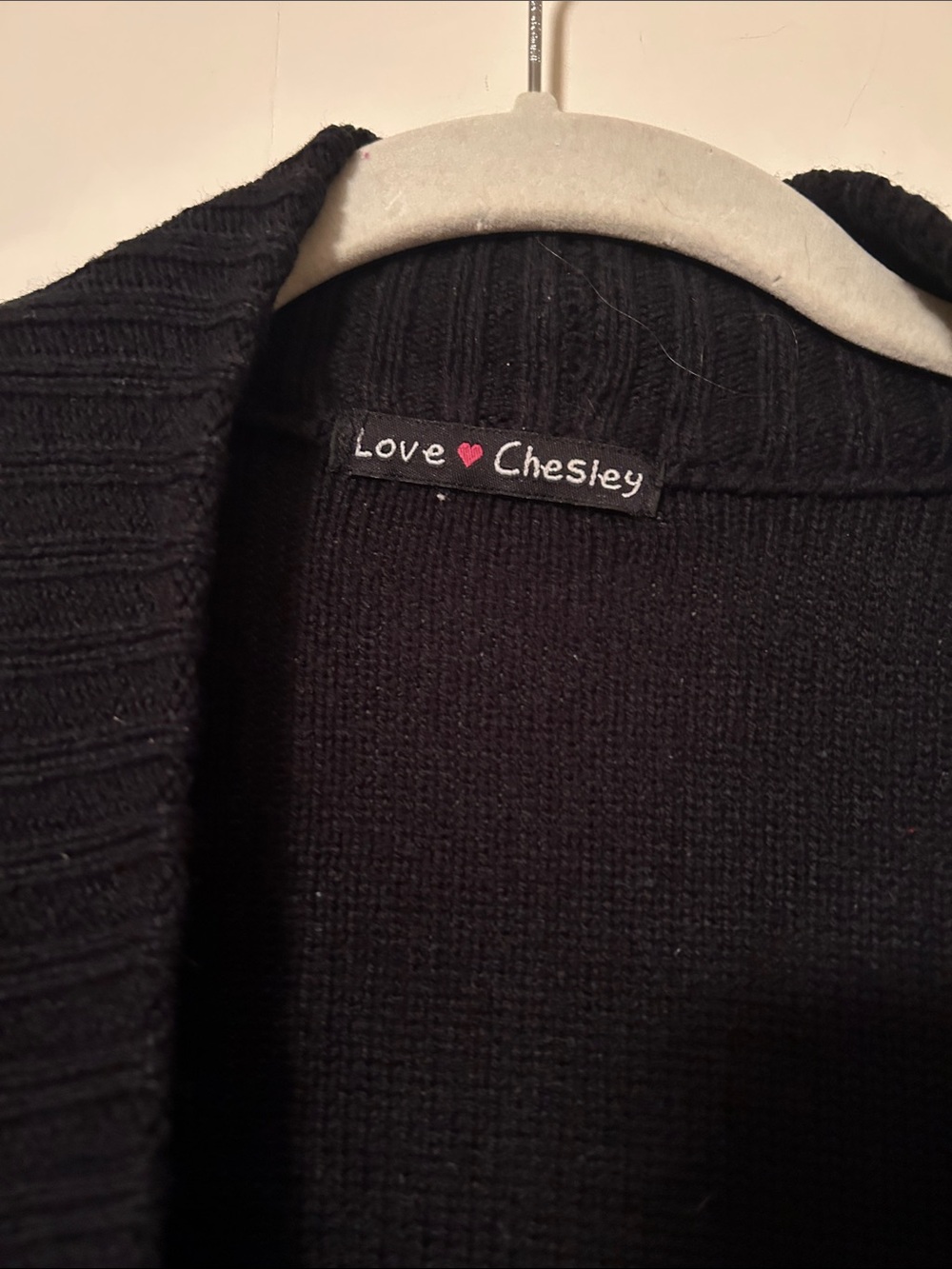 Love Chesley Women's Black Open-Front Cardigan - Picture 2 of 5